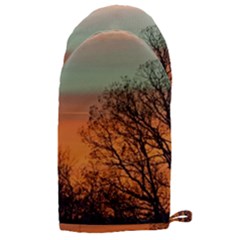 Twilight Sunset Sky Evening Clouds Microwave Oven Glove by Amaryn4rt
