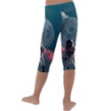 Astronaut Moon Space Nasa Planet Kids  Lightweight Velour Capri Leggings  View4