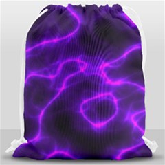 Purple Pattern Background Structure Drawstring Bag (large) by Hannah976