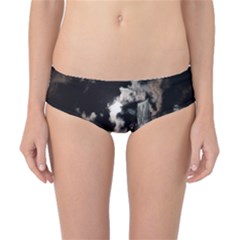 City Night Moon Skyline Skyscraper Classic Bikini Bottoms by Grandong