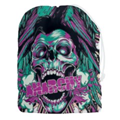 Anarchy Skull And Birds Drawstring Pouch (3xl)
