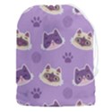 Cute Colorful Cat Kitten With Paw Yarn Ball Seamless Pattern Drawstring Pouch (3XL) View1