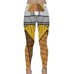 Unidentified Flying Object Ufo Under The Pyramid Lightweight Velour Classic Yoga Leggings by Sarkoni