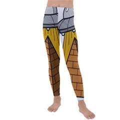 Unidentified Flying Object Ufo Under The Pyramid Kids  Lightweight Velour Leggings by Sarkoni