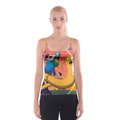 Finn And Jake Adventure Time Bmo Cartoon Spaghetti Strap Top by Bedest
