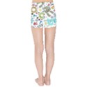Seamless Pattern Vector With Funny Robots Cartoon Kids  Sports Shorts View2
