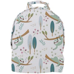 Pattern Sloth Woodland Mini Full Print Backpack by Hannah976