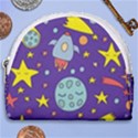 Card With Lovely Planets Horseshoe Style Canvas Pouch View1