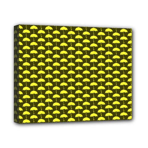 Under My Little Yellow Umbrella Canvas 10  X 8  (stretched)