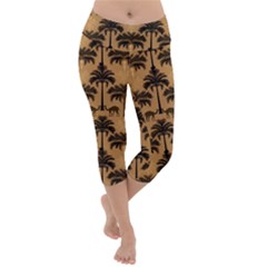 Pattern Symmetry Stack Texture Lightweight Velour Capri Yoga Leggings by Jatiart
