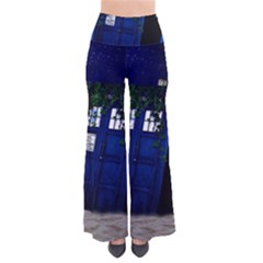 Stuck Tardis Beach Doctor Who Police Box Sci-fi So Vintage Palazzo Pants by Cendanart