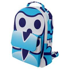 Owl Logo Clip Art Flap Pocket Backpack (small) by Ket1n9