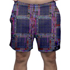 Cad Technology Circuit Board Layout Pattern Men s Shorts by Ket1n9