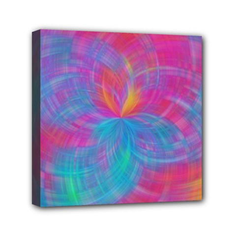 Abstract Fantastic Ractal Gradient Mini Canvas 6  X 6  (stretched)
