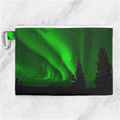 Aurora Borealis Northern Lights Canvas Cosmetic Bag (xl) by Ket1n9