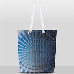 Data Computer Internet Online Full Print Rope Handle Tote (small) by Ket1n9