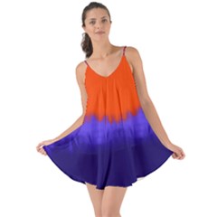 Orange Purple Tie Dye Love The Sun Cover Up by CoolDesigns