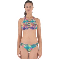 Light Colorful Hawaii Hibiscus Flowers On Perfectly Cut Out Bikini Set by CoolDesigns