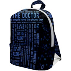 Doctor Who Tardis Zip Up Backpack