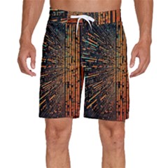 Data Abstract Abstract Background Background Men s Beach Shorts by Cendanart
