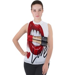 Adobe Express 20220717 1721280 9235749027681339 Fashion-printed-clothing-accessories (1) Mock Neck Chiffon Sleeveless Top by sunkissedallure
