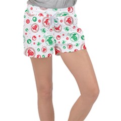 Christmas-texture-mapping-pattern-christmas-pattern-1bb24435f024a2a0b338c323e4cb4c29 Women s Velour Lounge Shorts by saad11