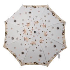 Golden-snowflake Hook Handle Umbrellas (large) by saad11