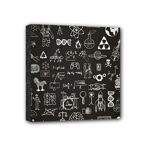Doodle Art Chemistry Art Mini Canvas 4  X 4  (stretched)