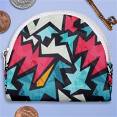 Abstract, Colorful, Colors Horseshoe Style Canvas Pouch