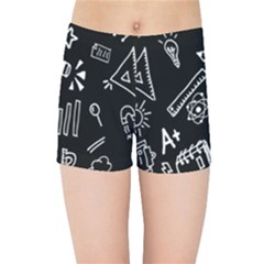 Knowledge Drawing Education Science Kids  Sports Shorts by Proyonanggan