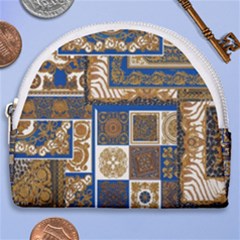 Decoupage Horseshoe Style Canvas Pouch