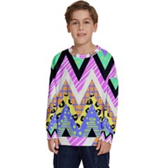Zigzag-1 Kids  Crewneck Sweatshirt
