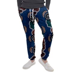 Authentic Aboriginal Art - Riverside Dreaming Men s Jogger Sweatpants by hogartharts