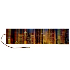 Skyline Light Rays Gloss Upgrade Roll Up Canvas Pencil Holder (l) by Cemarart