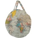Circular Concentric Radial Symmetry Abstract Giant Round Zipper Tote View2