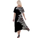 Planet Psychedelic Art Psicodelia Cross Front Sharkbite Hem Maxi Dress View2