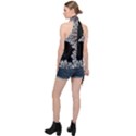 Astrology Surreal Surrealism Trippy Visual Art Halter Asymmetric Satin Top View2