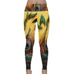 City Light Sky Landmark Painting Lightweight Velour Classic Yoga Leggings