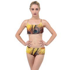 Art Paint Landscape Mountain Layered Top Bikini Set by Cemarart