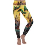 Oceans Stunning Painting Sunset Scenery Wave Paradise Beache Mountains Kids  Lightweight Velour Classic Yoga Leggings