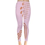 Elements Scribbles Wiggly Lines Retro Vintage Inside Out Leggings