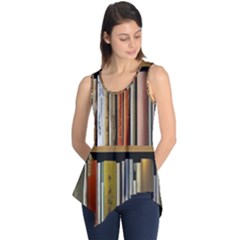 Book Nook Books Bookshelves Comfortable Cozy Literature Library Study Reading Reader Reading Nook Ro Sleeveless Tunic by Maspions