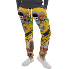 Astronaut Moon Monsters Spaceship Universe Space Cosmos Men s Jogger Sweatpants by Maspions