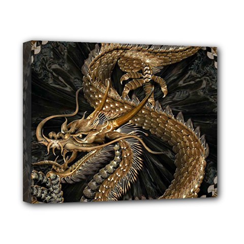 Fantasy Dragon Pentagram Canvas 10  X 8  (stretched)
