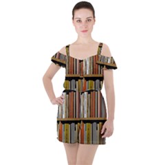 Book Nook Books Bookshelves Comfortable Cozy Literature Library Study Reading Reader Reading Nook Ro Ruffle Cut Out Chiffon Playsuit by Maspions