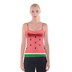 Watermelon Melon Fruit Healthy Food Meal Breakfast Lunch Juice Lemonade Summer Spaghetti Strap Top by Maspions
