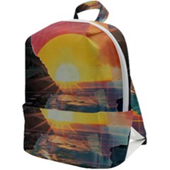 Pretty Art Nice Zip Up Backpack by Maspions