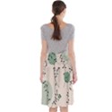 Plants Pattern Design Branches Branch Leaves Botanical Boho Bohemian Texture Drawing Circles Nature Midi Beach Skirt View2