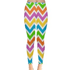 Chevron Pattern Design Texture Inside Out Leggings