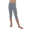 Abstract Diagonal Stripe Pattern Seamless Kids  Lightweight Velour Capri Leggings  View1